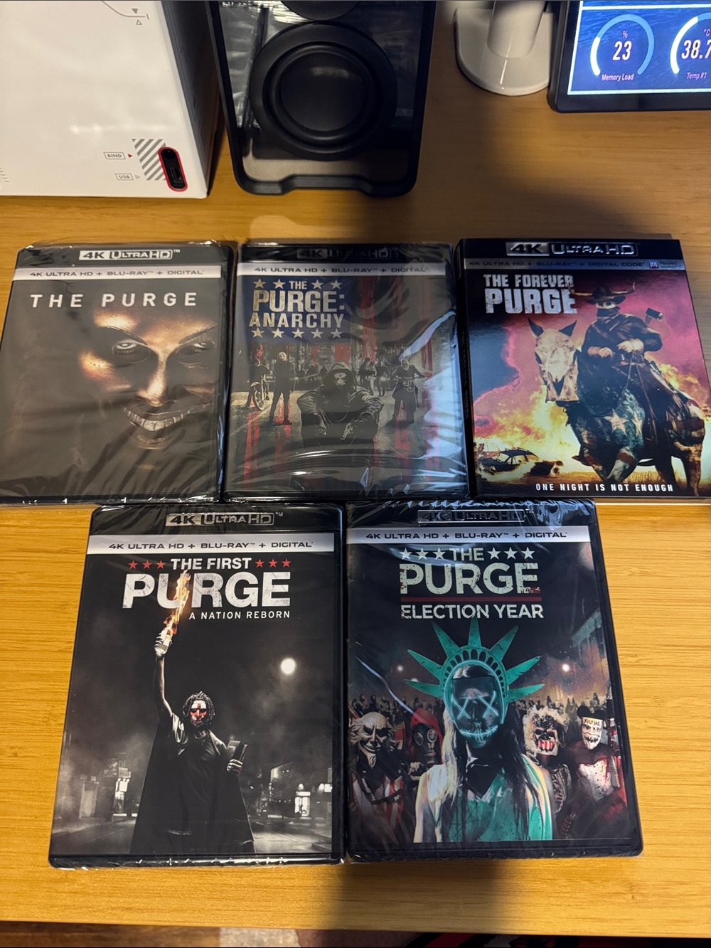 The Purge all 5 Movie collection 4k UHD Blu-Ray - NEW & Sealed Universal Video